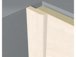 Abdeckleiste Birnbaum Weiß 6 mm x 25 mm Länge 2600 mm