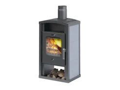 Accente Kaminofen Umea 4.0 GTS Naturstein Grau 6 kW