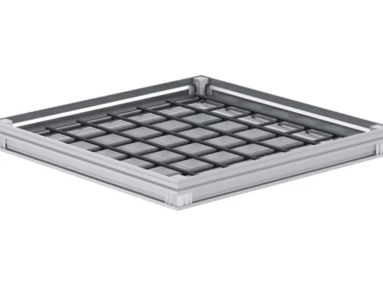 ACO Schachtabdeckung FI 2.0 Flex B125 Aluminium 450 mm x 450 mm