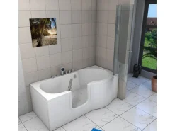 AcquaVapore Seniorendusche und Wanne mit Whirlpool S12D-TH-AIR-L-EC Dusche 170x8