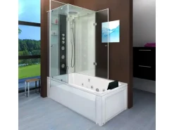 AcquaVapore Whirlpool Dusche Kombination K05-R02-WP-EC Duschtempel 90x180