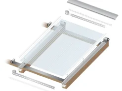 Acryl Stegdoppelplatte 16-32 Transparent 300 cm x 98 cm