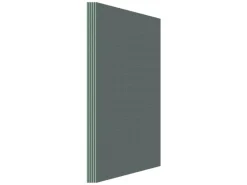 AICA 1250x600x10mm Bauplatte XPS 5er-Pack Fliesenplatte Hartschaum Verrottungsbeständiger Dämmplatte Ausgleichplatte