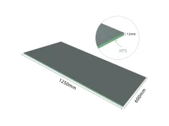 AICA 1250x600x12mm Bauplatte XPS Fliesenplatte Hartschaum Verrottungsbeständiger Dämmplatte Ausgleichplatte