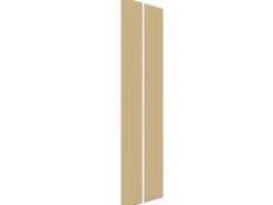 Akustikpaneel Eiche MDF Schwarz Filz Grau 32 cm x 240 cm 2 Stück FSC®