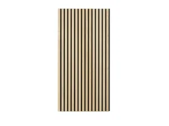 Akustikpaneel Esche MDF Schwarz Filz Schwarz 60 cm x 120 cm 2 Stück FSC®