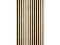 Akustikpaneel Esche MDF Schwarz Filz Schwarz 60 cm x 120 cm 2 Stück FSC®