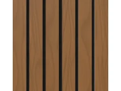 Akustikpaneel Brandhemmend Walnuss Sperrholz Filz Schwarz 60 cm x 300 cm