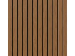 Akustikpaneel Brandhemmend Walnuss Sperrholz Filz Schwarz 60 cm x 300 cm