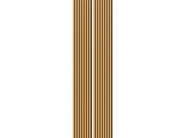 Akustikpaneel Eiche Geölt MDF Schwarz Filz Schwarz 60 cm x 270 cm FSC®