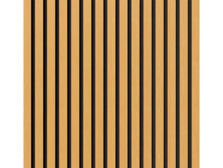 Akustikpaneel Eiche Geölt MDF Schwarz Filz Schwarz 60 cm x 270 cm FSC®