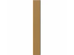 Akustikpaneel Eiche Geölt MDF Schwarz Filz Schwarz 32 cm x 240 cm 2 Stück FSC®