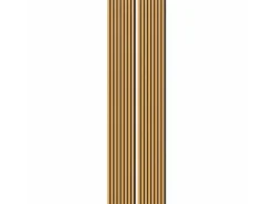 Akustikpaneel Eiche Geölt MDF Schwarz Filz Schwarz 32 cm x 240 cm 2 Stück FSC®