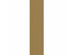 Akustikpaneel Esche Geölt MDF Schwarz Filz Schwarz 60 cm x 270 cm FSC®