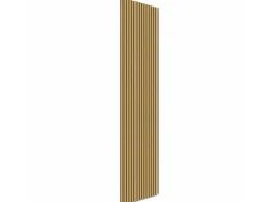Akustikpaneel Esche Geölt MDF Schwarz Filz Schwarz 60 cm x 270 cm FSC®