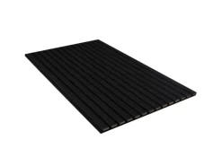Akustikpaneel Foliert 56,1 cm x 240 cm Leder Schwarz