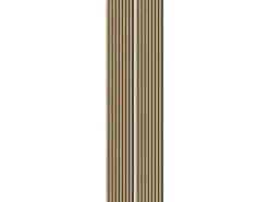 Akustikpaneel Foliert Eiche Hell Filz Schwarz 32 cm x 240 cm 2 Stück FSC®