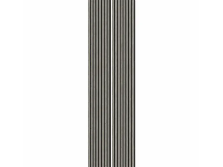 Akustikpaneel Foliert Eiche Grau Filz Schwarz 32 cm x 240 cm 2 Stück FSC®