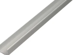Alberts U-Profil Aluminium 24 mm x 24,6 mm x 2.000 mm Silber