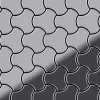ALLOY Mosaik Fliese Massiv Metall Edelstahl Hochglanz Grau 1,6mm Ubiquity-s-s-m 1 Paket mit 10 Matten 0,75 m2 Grau