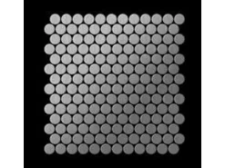 ALLOY Mosaik Fliese Massiv Metall Edelstahl Marine Gebürstet Grau 1,6mm Penny-s-s-mb 1 Paket mit 10 Matten 0,88 m2 Grau