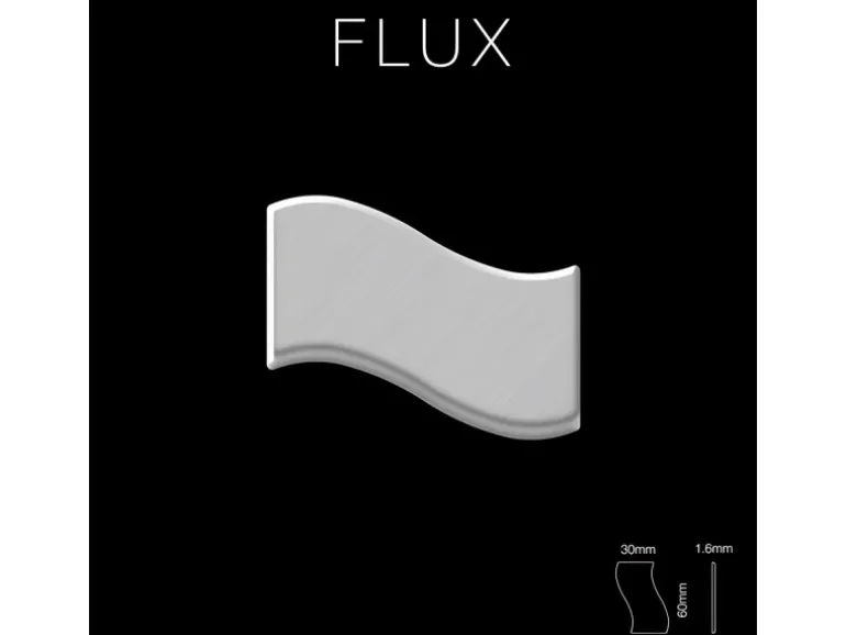 ALLOY Mosaik Fliese Massiv Metall Edelstahl Gebürstet Grau 1,6mm Stark Flux-s-s-b, 1 Paket mit 10 Matten 0,86 m2 Grau