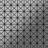 ALLOY Mosaik Fliese Massiv Metall Edelstahl Gebürstet Grau 1,6mm Stark Deco-s-s-b 1 Paket mit 10 Matten 0,92 m2 Grau