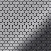 ALLOY Mosaik Fliese Massiv Metall Edelstahl Marine Gebürstet Grau Medallion-s-s-mb, 1 Paket mit 10 Matten 0,73 m2 Grau