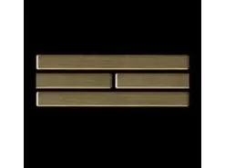 ALLOY Mosaik Fliese Massiv Metall Edelstahl Hochglanz Grau 1,6mm Deedee-s-s-m 1 Paket mit 10 Matten 0,63 m2 Grau