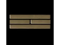 ALLOY Mosaik Fliese Massiv Metall Edelstahl Hochglanz Grau 1,6mm Deedee-s-s-m 1 Paket mit 10 Matten 0,63 m2 Grau