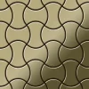 ALLOY Mosaik Fliese Massiv Metall Edelstahl Hochglanz Grau 1,6mm Dome-s-s-m 1 Paket mit 10 Matten 0,73 m2 Grau