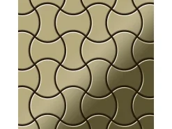 ALLOY Mosaik Fliese Massiv Metall Edelstahl Hochglanz Grau 1,6mm Dome-s-s-m 1 Paket mit 10 Matten 0,73 m2 Grau