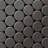 ALLOY Mosaik Fliese Massiv Metall Edelstahl Hochglanz Grau 1,6mm Cinquanta-s-s-m 1 Paket mit 10 Matten 0,94 m2 Grau