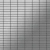 ALLOY Mosaik Fliese Massiv Metall Edelstahl Gebürstet Grau 1,6mm Stark Cabin-s-s-b 1 Paket mit 10 Matten 1,01 m2 Grau