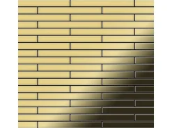 ALLOY Mosaik Fliese Massiv Metall Edelstahl Marine Hochglanz Grau 1,6mm House-s-s-mm 1 Paket mit 10 Matten 0,98 m2 Grau