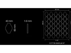 ALLOY Mosaik Fliese Massiv Metall Edelstahl Gebürstet Grau 1,6mm Stark Bauhaus-s-s-b 1 Paket mit 10 Matten 1,05 m2 Grau