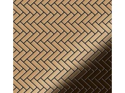 ALLOY Mosaik Fliese Massiv Metall Edelstahl Marine Hochglanz Grau 1,6mm Deedee-s-s-mm 1 Paket mit 10 Matten 0,63 m2 Grau