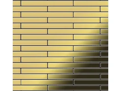 ALLOY Mosaik Fliese Massiv Metall Edelstahl Gebürstet Grau 1,6mm Stark Glomesh-s-s-b 1 Paket mit 10 Matten 1,07 m2 Grau