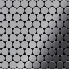 ALLOY Mosaik Fliese Massiv Metall Edelstahl Hochglänzend Grau 1,6mm Stark Flux-s-s-m 1 Paket mit 10 Matten 0,86 m2 Grau
