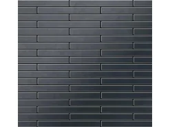 ALLOY Mosaik Fliese Massiv Metall Edelstahl Marine Hochglanz Grau 1,6mm Flux-s-s-mm 1 Paket mit 10 Matten 0,86 m2 Grau