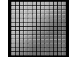 ALLOY Mosaik Fliese Massiv Metall Edelstahl Gebürstet Grau 1,6mm Stark Diamond-s-s-b 1 Paket mit 10 Matten 0,91 m2 Grau