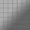 ALLOY Mosaik Fliese Massiv Metall Edelstahl Gebürstet Grau 1,6mm Stark Attica-s-s-b 1 Paket mit 10 Matten 0,85 m2 Grau