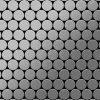 ALLOY Mosaik Fliese Massiv Metall Edelstahl Gebürstet Grau 1,6mm Stark Dome-s-s-b 1 Paket mit 10 Matten 0,73 m2 Grau