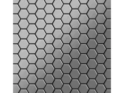 ALLOY Mosaik Fliese Massiv Metall Edelstahl Gebürstet Grau 1,6mm Stark Honey-s-s-b 1 Paket mit 10 Matten 0,92 m2 Grau
