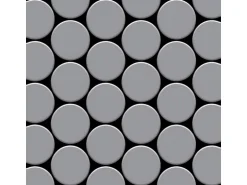 ALLOY Mosaik Fliese Massiv Metall Edelstahl Gebürstet Grau 1,6mm Stark Medallion-s-s-b 1 Paket mit 10 Matten 0,73 m2 Grau