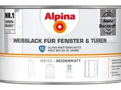 Alpina Weißlack für Fenster & Türen seidenmatt 300 ml