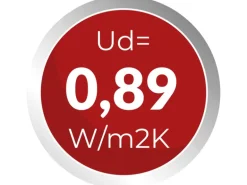 Aluminium Sicherheitshaustür Moderno RC3 M310 Premium 110 x 210 cm Anschlag R