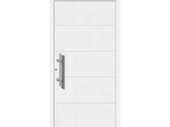 Aluminium-Haustür Moderno M470/B 110 x 210 cm Weiß Anschlag Links