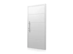 Aluminium-Haustür Moderno M470/B 110 x 210 cm Weiß Anschlag Links