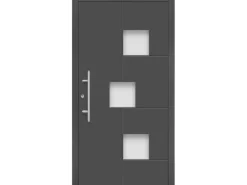 Aluminium-Haustür Moderno M530/B 110 cm x 210 cm Anthrazit Metallic Anschlag L